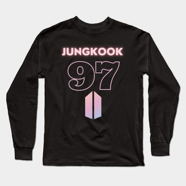 BTS Jungkook 97: Logo Long Sleeve T-Shirt by TheMochiLife